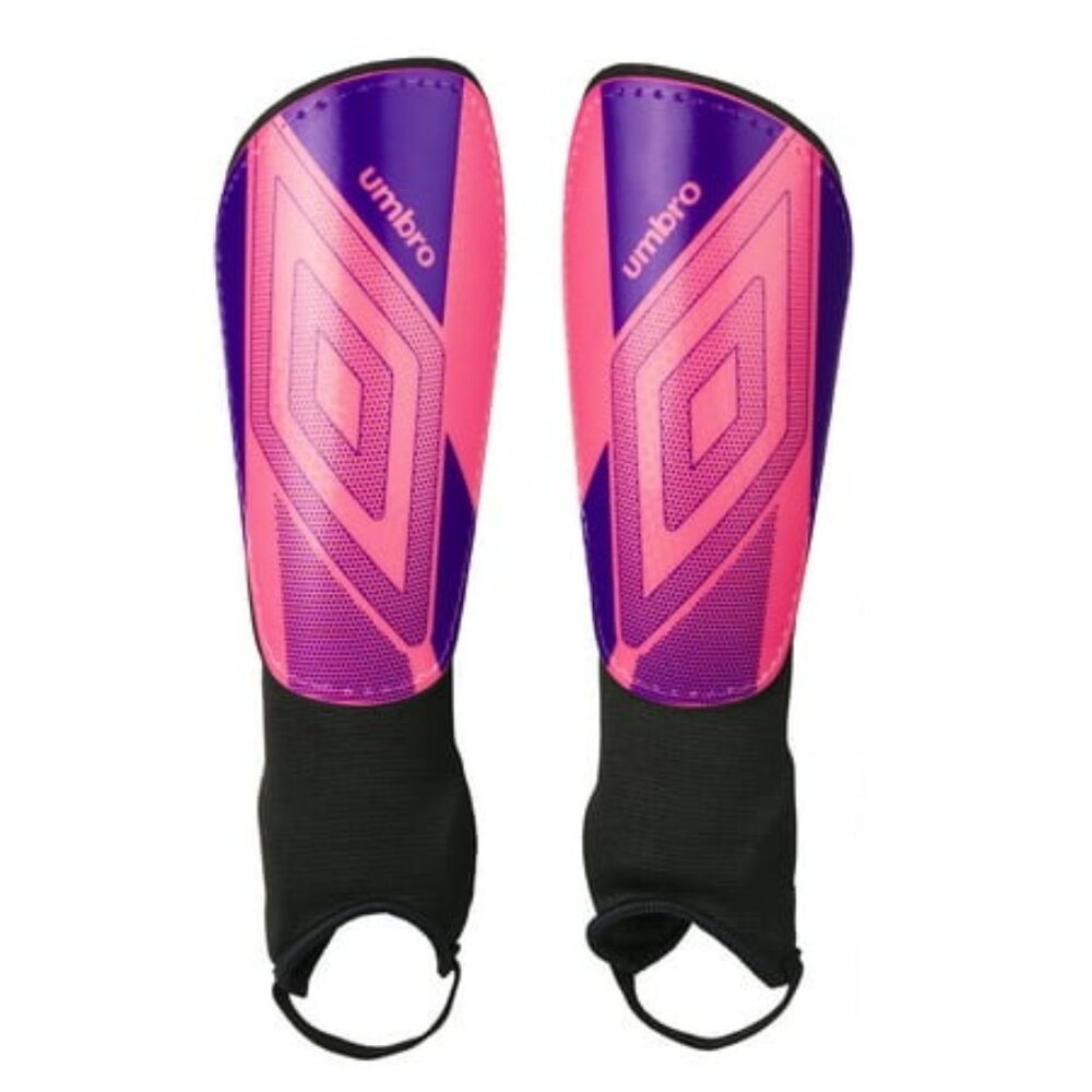 Umbro Ceramica Peewee Stirrup Soccer Shin Guards for Kids  Pink